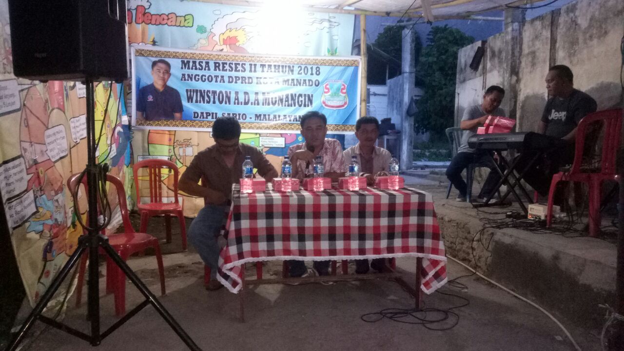 WINGSTON MONANGIN Komitmen Kawal Aspirasi Malalayang Satu