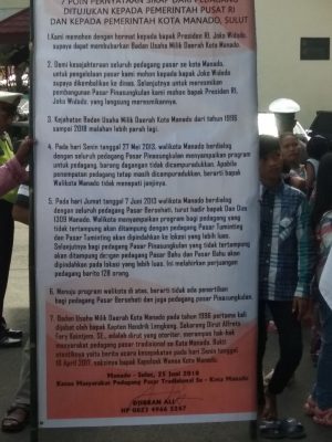 Pedagang Pasar Tradisional "Serbu" Pemkot Manado 8 Pedagang Pasar Tradisional "Serbu" Pemkot Manado