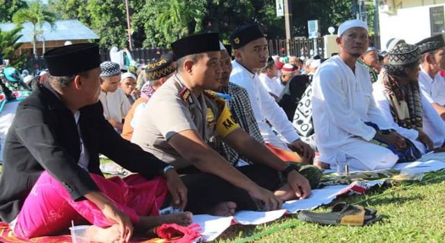 Polres Minsel Gelar Sholat Idul Fitri, Begini Pesan Kapolres WINARDI PRABOWO