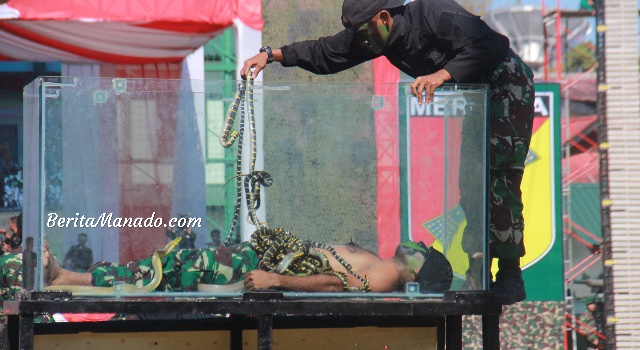 BERITA FOTO: Jadi Andalan, Yongmoodo Yonif Raider 712/Wiratama Tampil Spektakuler