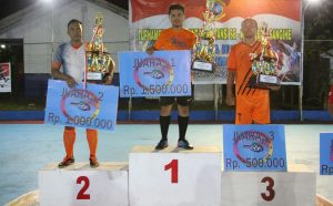 Turnamen Futsal Antar Instansi Piala Danlanal Tahuna Ditutup, Bank BRI Tahuna Sebet Juara 1