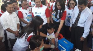 Wagub STEVEN KANDOUW Buka Pencanangan Imunisasi Campak dan Rubella