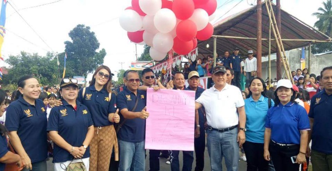 Jalan Sehat Buka Rangkaian HUT RI se-Kecamatan Kauditan