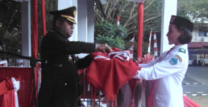Upacara Bendera HUT Kemerdekaan RI di Minut Berlangsung Hikmat