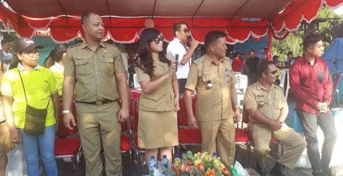 Lomba Gerak Jalan Meriahkan HUT RI se-Kelurahan Airmadidi Bawah