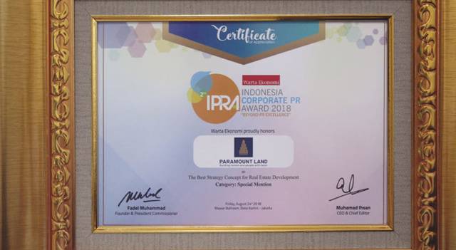 Indonesia Corporate PR Award