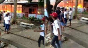 SMK N 1 Bitung Dilalap Api, Damkar Tiba di Lokasi Tanpa Air