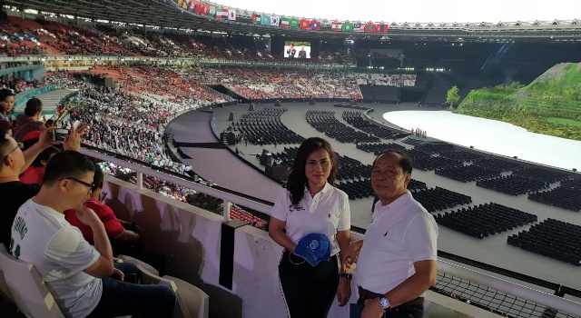 Wali Kota dan Ketua TP PKK Bitung Ikut Hadiri Pembukaan Asian Games 2018