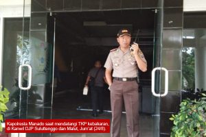 Kapolresta Manado: Jika Meninggalkan Ruangan atau kantor, Sebaiknya Aliran Listrik dimatikan