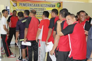 60 Anggota Polri Berpangkat Aiptu di Sulut Jalani Tes Kesehatan