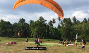 Jawa dan Sumatera Barat Mendominasi Paragliding Accuracy Flying Manado Fiesta 2018