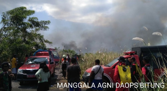 Api di TWA Batuangus Bitung Belum Padam, Pemkot Bentuk Tim Penanggulangan