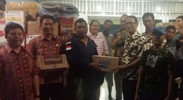 Badan Keuangan Minut Bantu Korban Bencana Sulteng