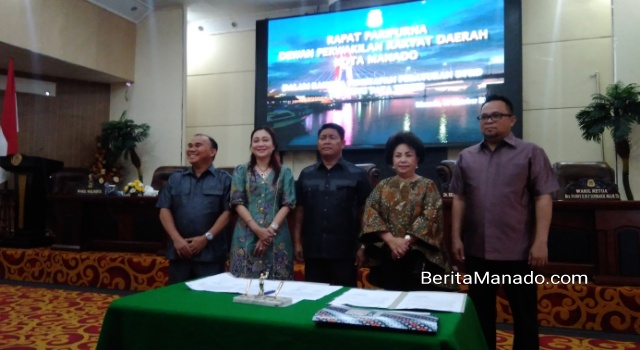 Dipimpin Noortje Van Bone, Rapat Paripurna Penetapan Tatib DPRD Manado Disahkan
