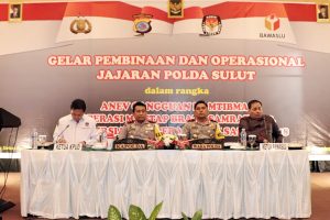 Polda Sulut Gelar Operasional dan Pembinaan, Ketua KPU dan Bawaslu Sulut Hadir
