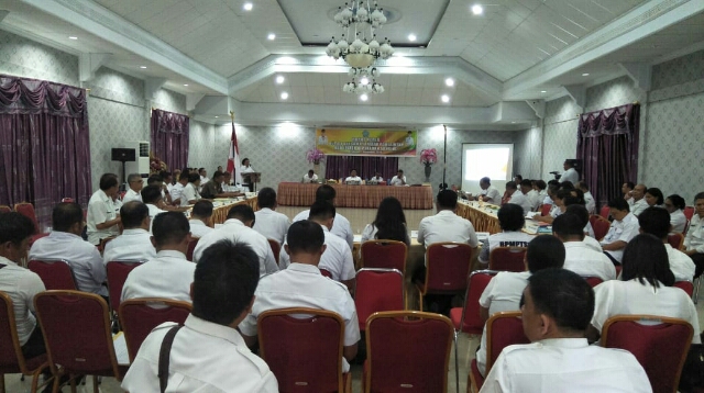 Bupati Jabes Gaghana Gelar Raker Bersama Jajaran Pemkab Sangihe