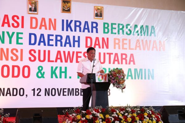 Ini Hitung-hitungan Olly Dondokambey Pasangan Jokowi-Amin Raup 80 Persen Suara