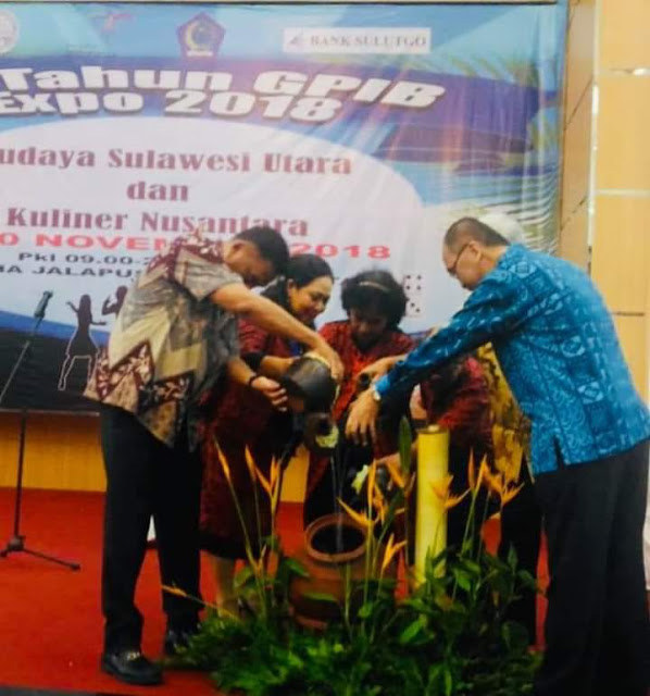 Olly Dondokambey Sambutan di Expo 70 Tahun Gereja Protestan Indonesia Barat