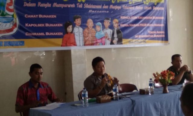 Demi Menjaga Toleransi, Kapolsek Bunaken Darat Lakukan Konsolidasi Antar Umat Beragama