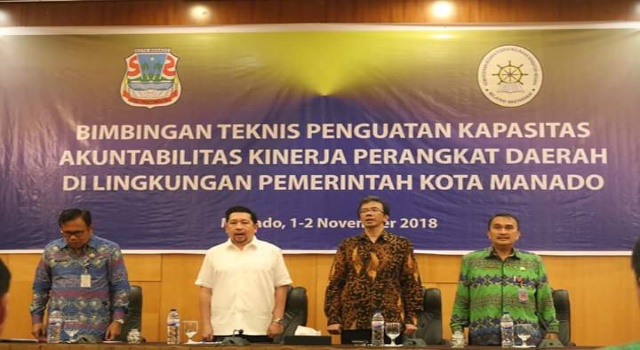 Pemkot Manado Gelar Bintek Penguatan Kapasitas dan Akuntabilitas Kinerja Perangkat Daerah