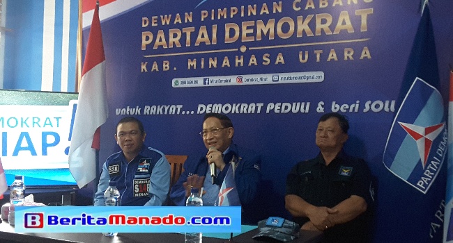 EE Mangindaan Hadiri Konsolidasi Pemenangan Demokrat Minahasa Utara