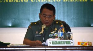 Kasdam XIII/Merdeka Buka Sosialisasi Pembinaan Antisipasi Balatkom dan Paham Radikal