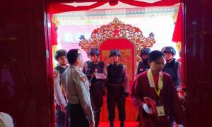 Mahaguru Dharmaraja Lian Sheng Hadir di Manado, Vihara dijaga Ketat Kepolisian