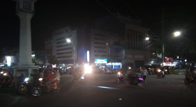 Hingga Pukul 22.30 Wita Pusat Kota Bitung Sepi, Polisi Sibuk Amankan Acara "Dadakan" Pemkot