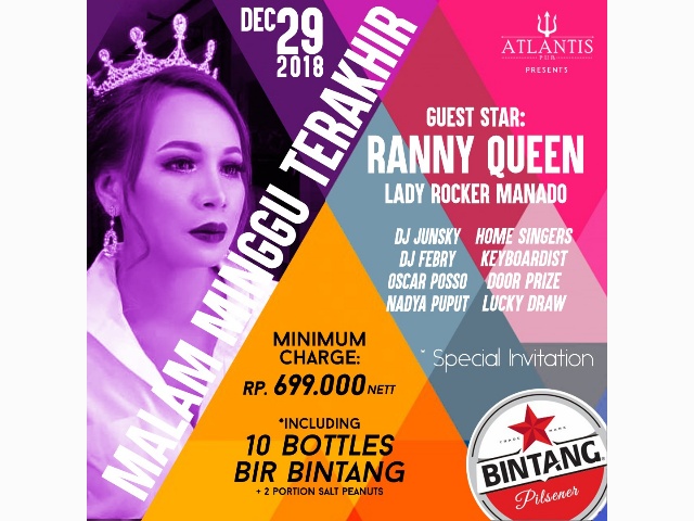 Atlantis Ajak Pengunjung Ber-rocker Ria di Malam Minggu Terakhir 2018