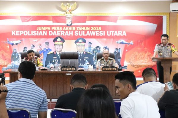 Tindak Pidana Menonjol di Sulut Menurun Sepanjang 2018, Ini Rinciannya