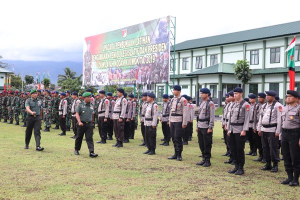 TNI-Polri Gelar Latihan Pengamanan Pemilu 2019