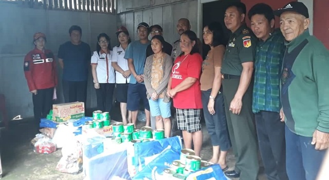 Lima Keluarga Terdampak Bencana Longsor di Kawangkoan Terima Bantuan