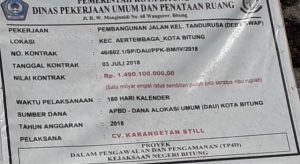 Kejaksaan Kaget Ada Logo TP4D di Papan Proyek Jalan Jumbo Tandurusa