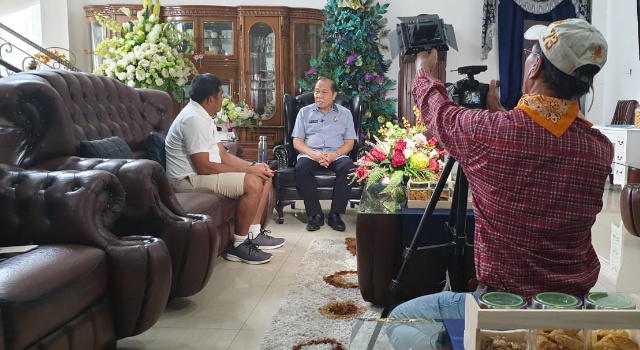 Wali Kota Bitung Layani Wawancara TV Terbesar dari Korea