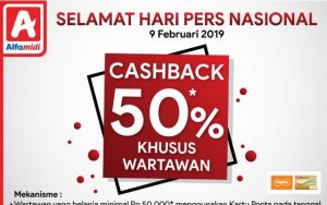 Cashback 50 Persen Khusus Wartawan Hanya di Alfamidi Sebentar Lagi, Ini Informasinya