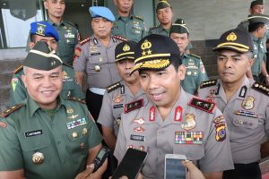 Pangdam XIII Merdeka Sambut Kunjungan Kapolda Sulut