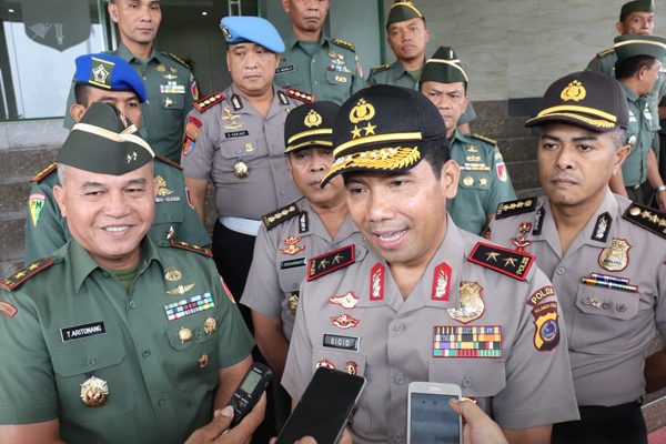 Pangdam XIII Merdeka Sambut Kunjungan Kapolda Sulut