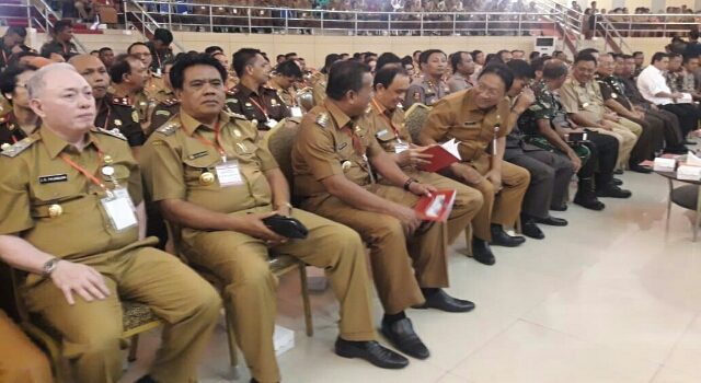 Bupati Jabes Gaghana Hadiri Rakorda Pemantapan Penyelenggaraan Pemilu 2019