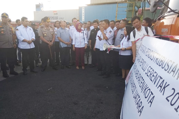 Logistik Pemilu Tiba di Bitung, Polisi Siap Kawal Pendistribusian