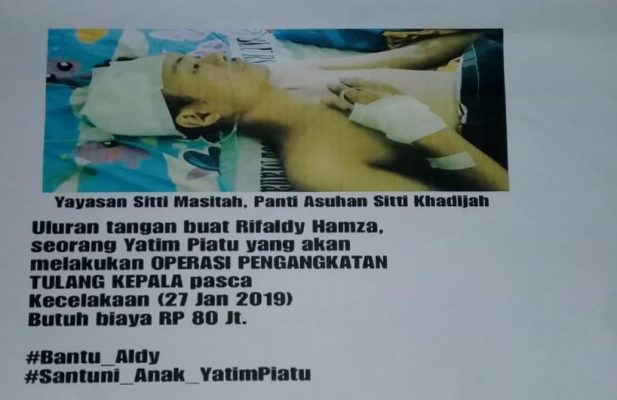 Bantu Anak Yatim Piatu Hendak Dioperasi, Komunitas Ini Galang Dana