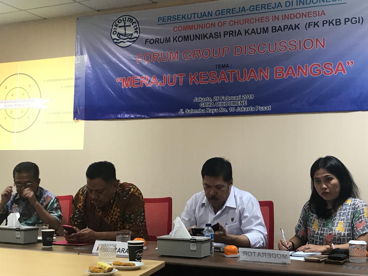 Diskusi Pria Kaum Bapa PGI: Kata Mayoritas-Minoritas Tak Perlu Diucap Pemimpin Bangsa