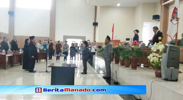 Gelar Rapat Paripurna, Constantine Kani Gantikan Billy Regar di DPRD Minsel