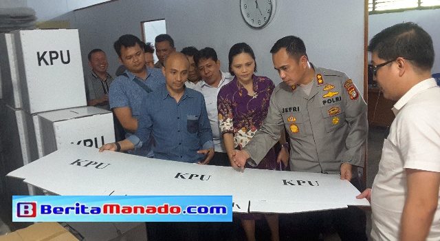 Kapolres Jefri Siagian Sambangi Kantor KPU Minut 8 Kapolres Jefri Siagian Sambangi Kantor KPU Minut