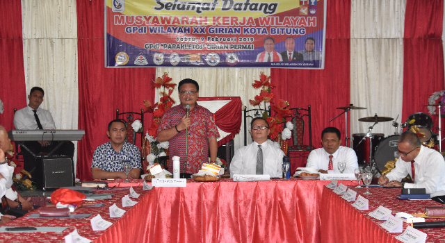 Wawali Sosialisasikan Program Pemkot di Musyawarah Kerja Wilayah GPDI Wilayah XX Bitung