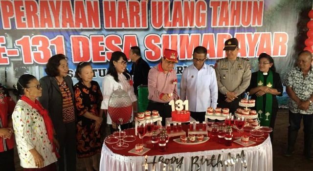 Royke Roring Hadiri HUT ke-131 Desa Sumarayar