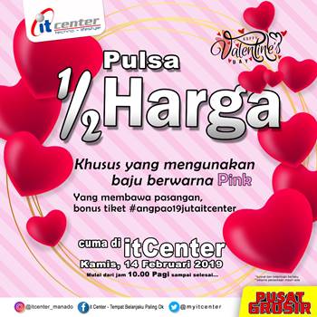 Pulsa 1/2 harga