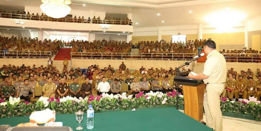Rakorda Pemilu Dihadiri Seluruh Pejabat Teras, Olly Dondokambey Sampaikan Ini
