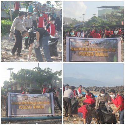 Polresta Manado Peduli Lingkungan, Ini Buktinya