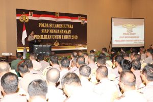 Polda Sulut Gelar Pembekalan Pengamanan Pemilu 2019