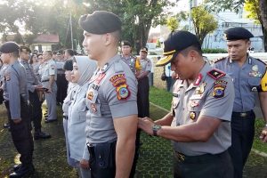 Pimpin Apel Pagi, Wakapolda Cek Kerapihan Anggotanya